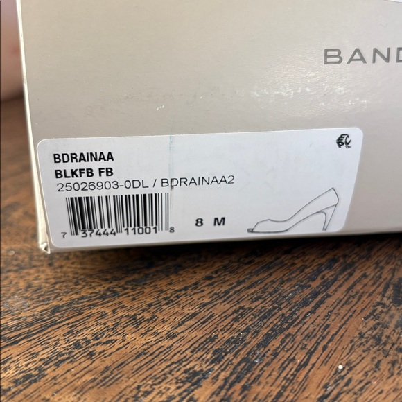 Bandolino Black Peep-Toe Heels - Picture 4 of 4